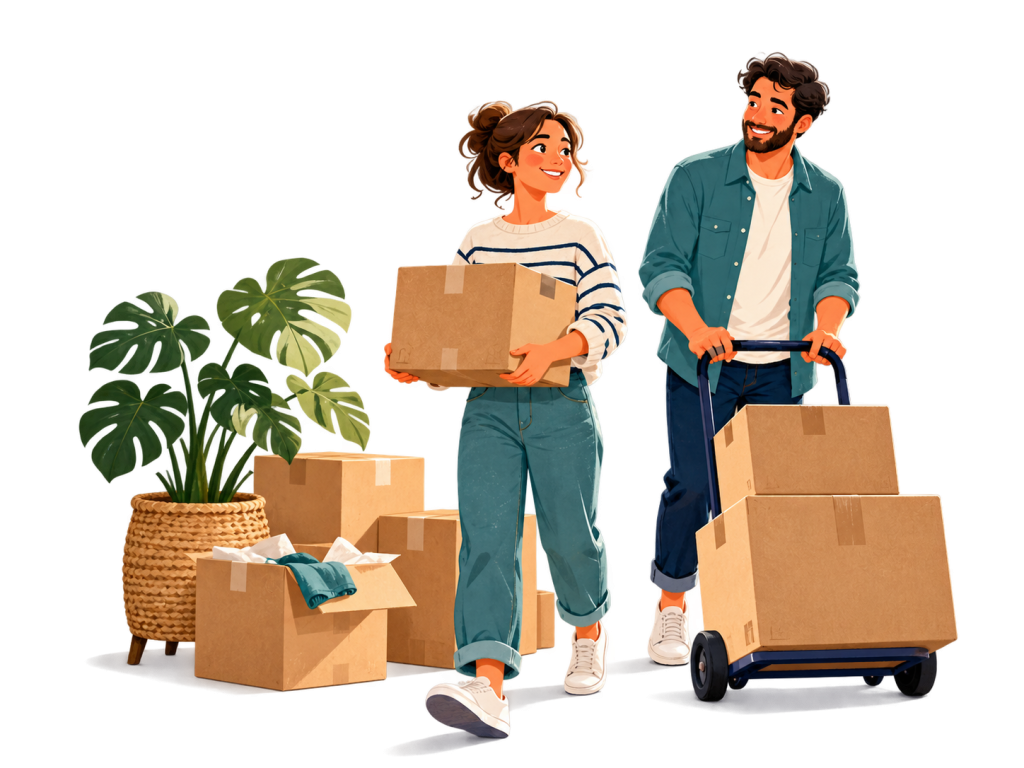 Déménager en couple ou en famille